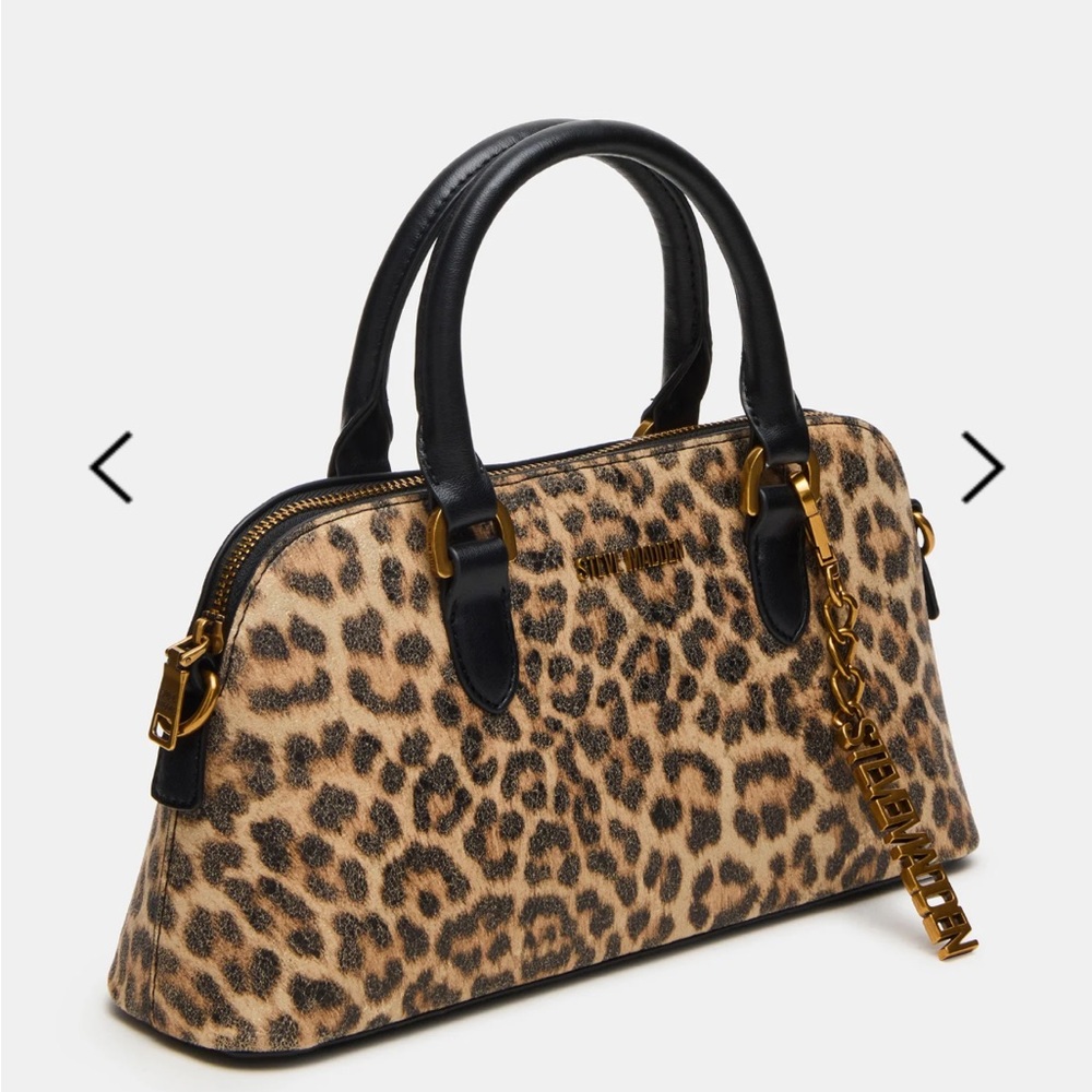 Steve Madden Smyth leopard Animal Print Satchel bag - Picture 5 of 16